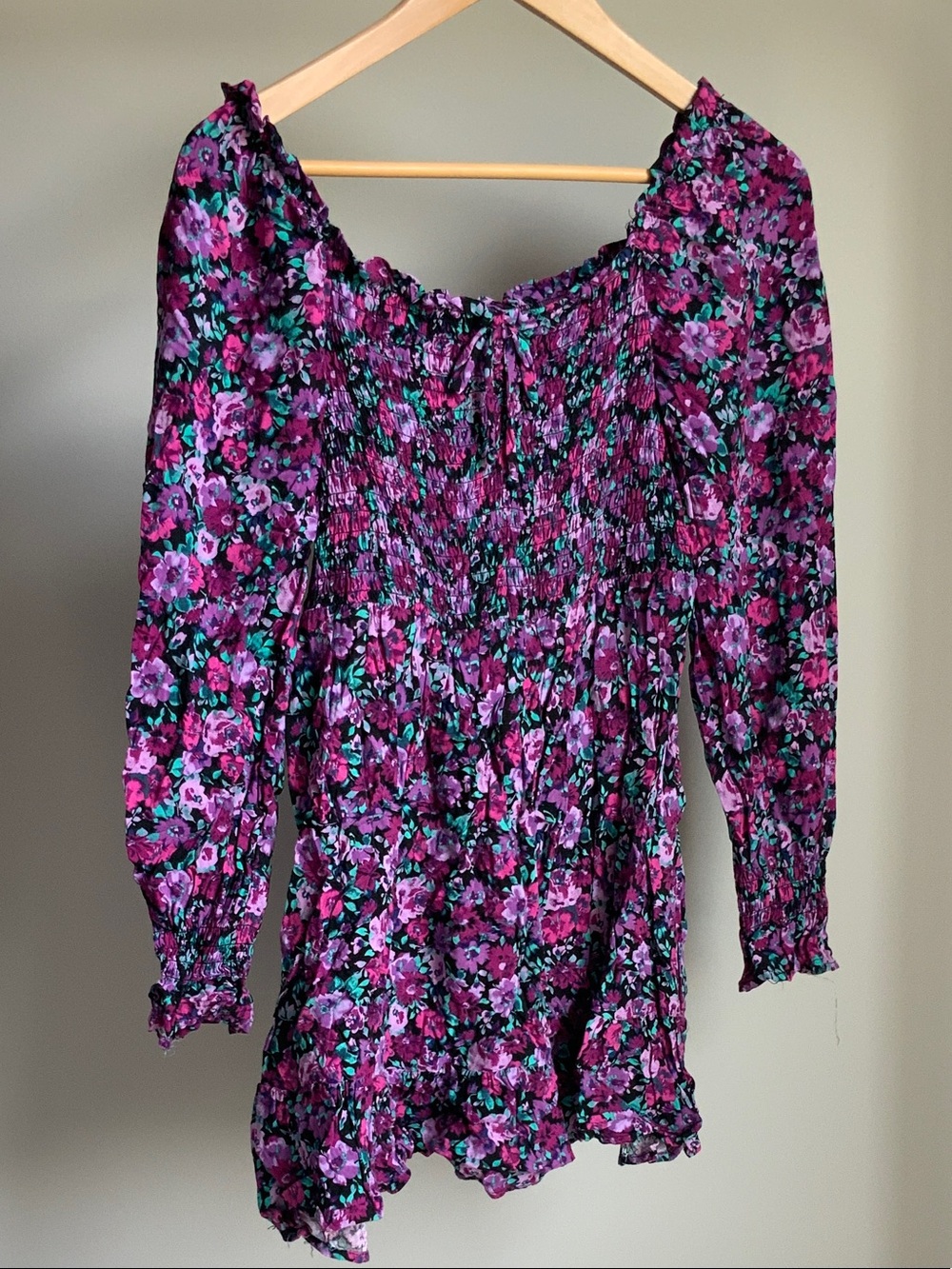 Wild Fable Purple & Pink Floral Dress